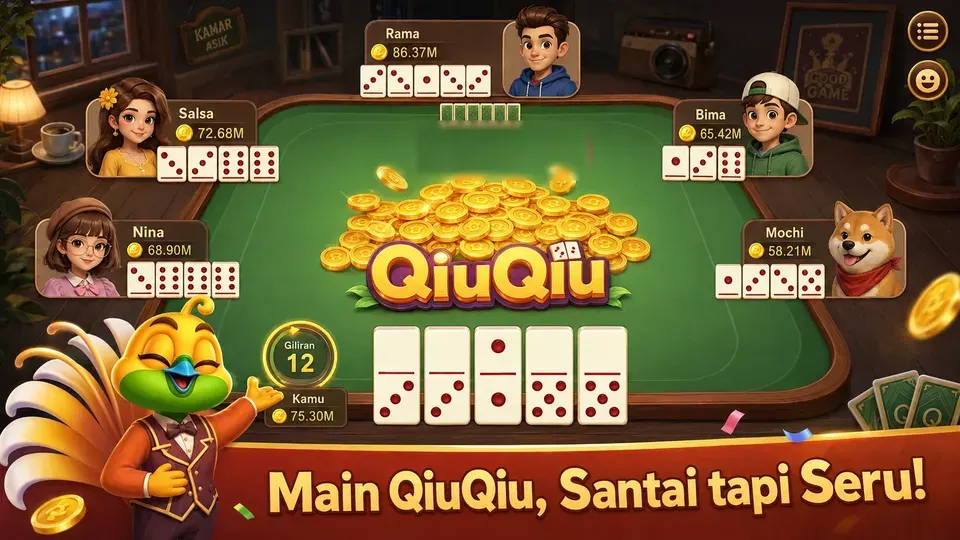 Meja Gaple dan QiuQiu di Royal Dream