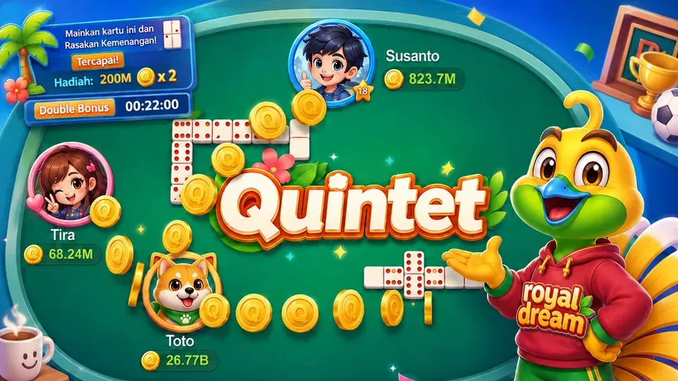 Mode arcade santai Quintet di Royal Dream
